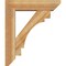 Ekena Millwork Merced Slat Rough Sawn Bracket w/ Offset Brace, Western Red Cedar, 6"W x 22"D x 26"H BKT0604X22X26MRC06RWR - alternate 4